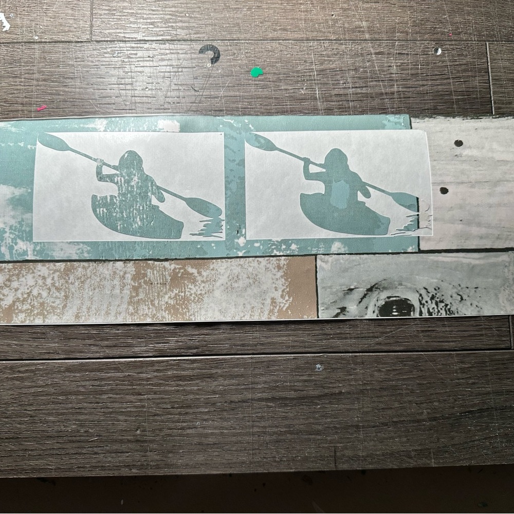 kayak vinyl decal